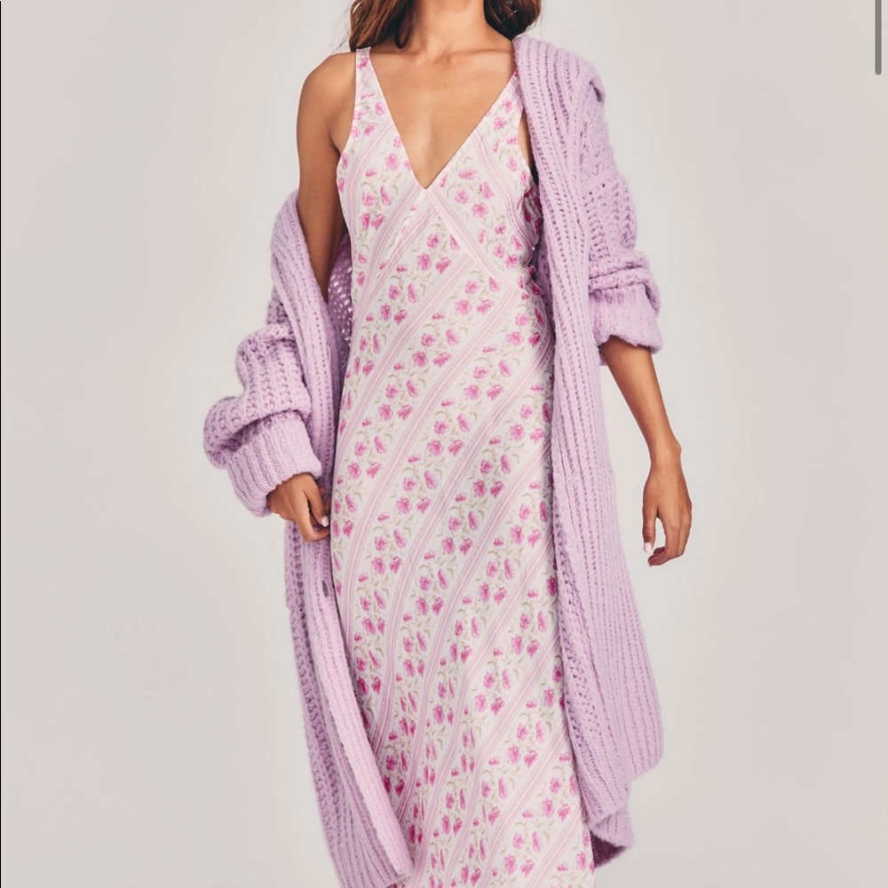 LoveShackFancy Women's Iliana Slip Dress New W Tags